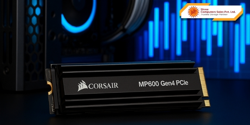 Corsair MP600 Gen4 PCIe — The Hottest SSD Now Available Across India from Shree Computers Sales Pvt. Ltd.