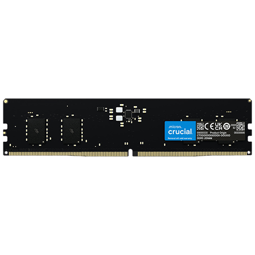 Crucial 32GB DDR5 5600MHz Desktop RAM Front View – High-Speed Memory | Shree Computers Kolkata