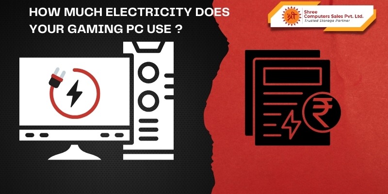 How much electricity does a gaming PC use per day in India
