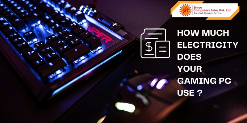 How much electricity does a gaming PC use per day in India