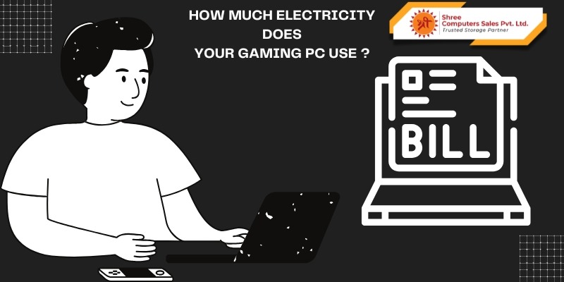 How much electricity does a gaming PC use per day in India