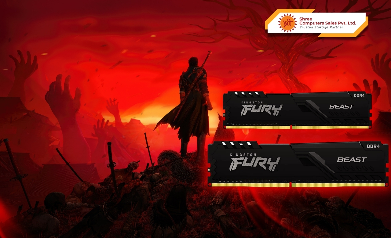 Kingston Fury Beast DDR4 desktop RAM high-performance memory module in Kolkata