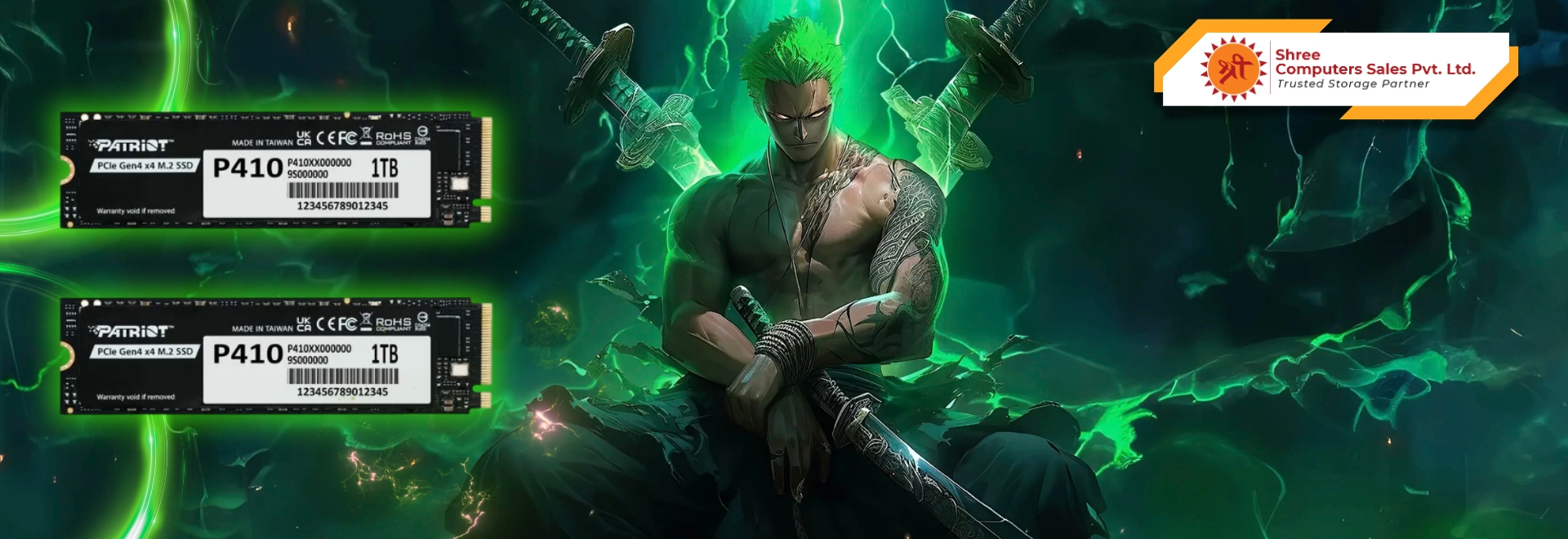 Patriot P410 NVMe M.2 SSD high-speed storage drive for desktop and laptop